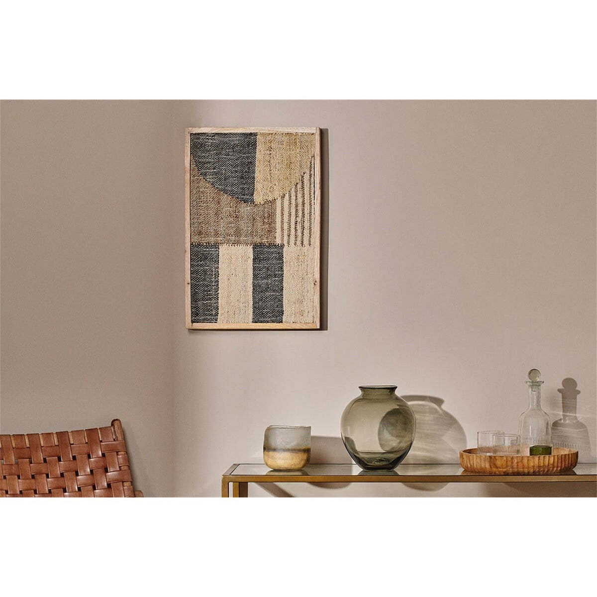 Hakeem Textile Wall Art - Natural