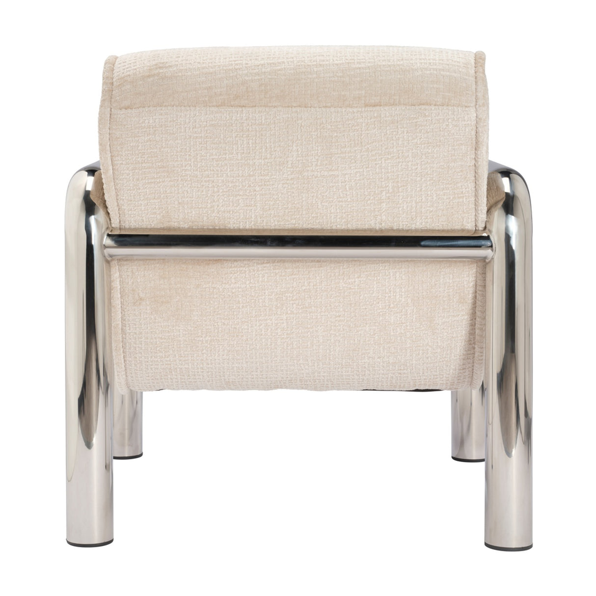 Haider Accent Chair – Shortbread with Steel