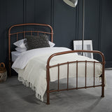 Halston King Size Bed Frame – Copper
