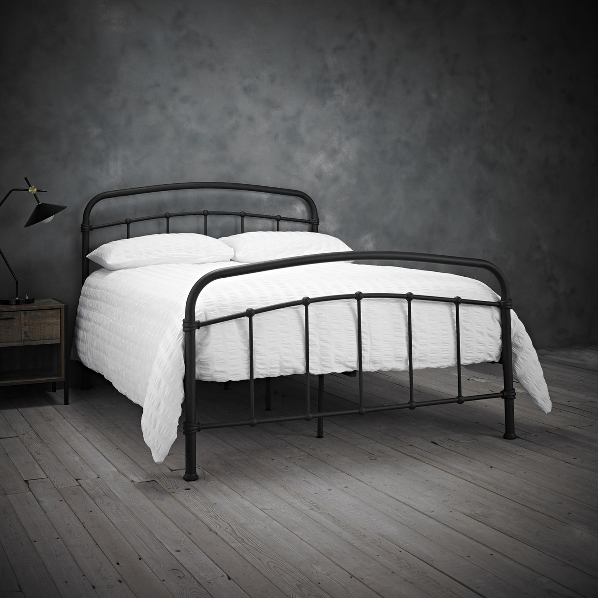 Halston Single Bed Frame - Black