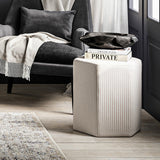 Harbour Stool - Beige Thin Stripe