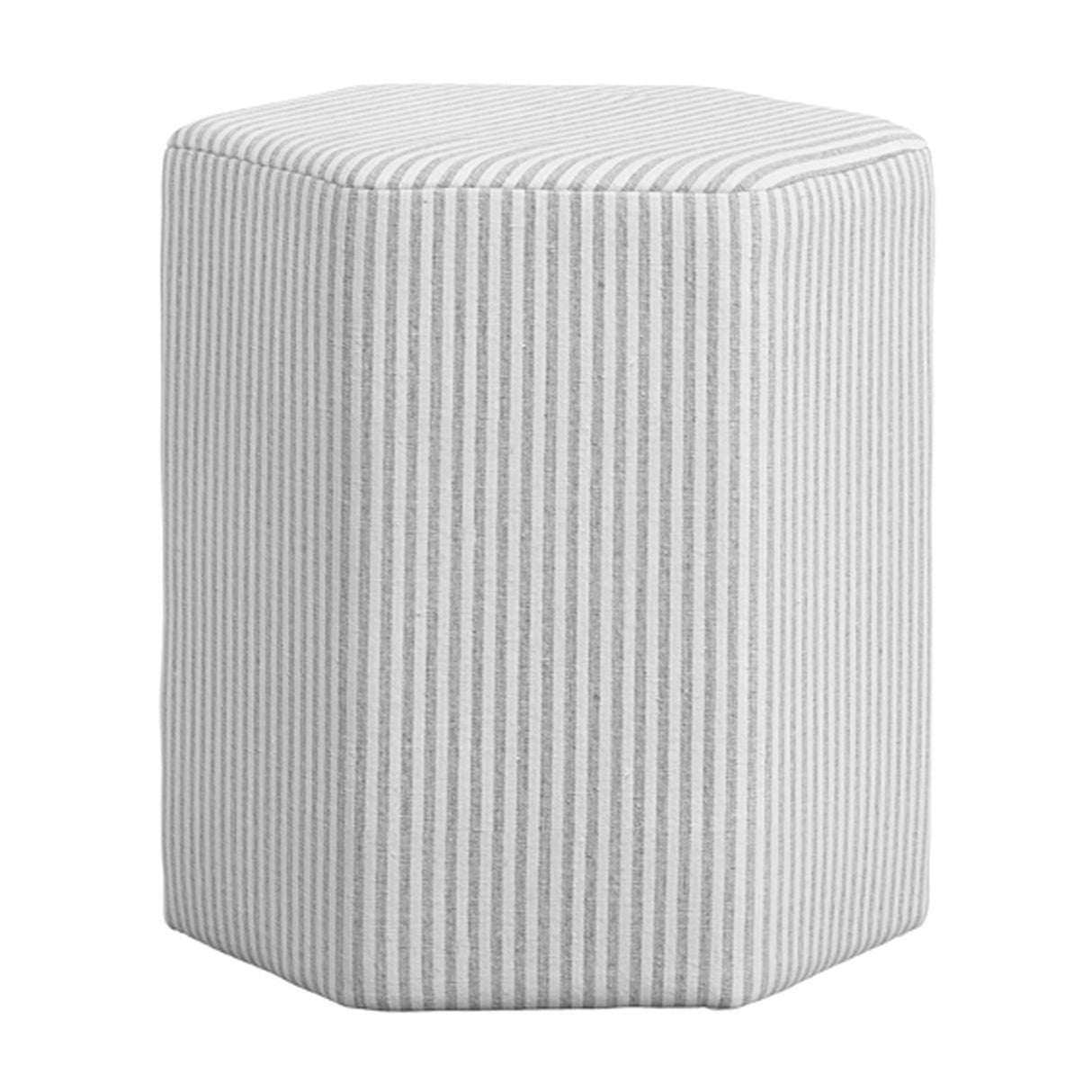 Harbour Stool - Grey Thin Stripe
