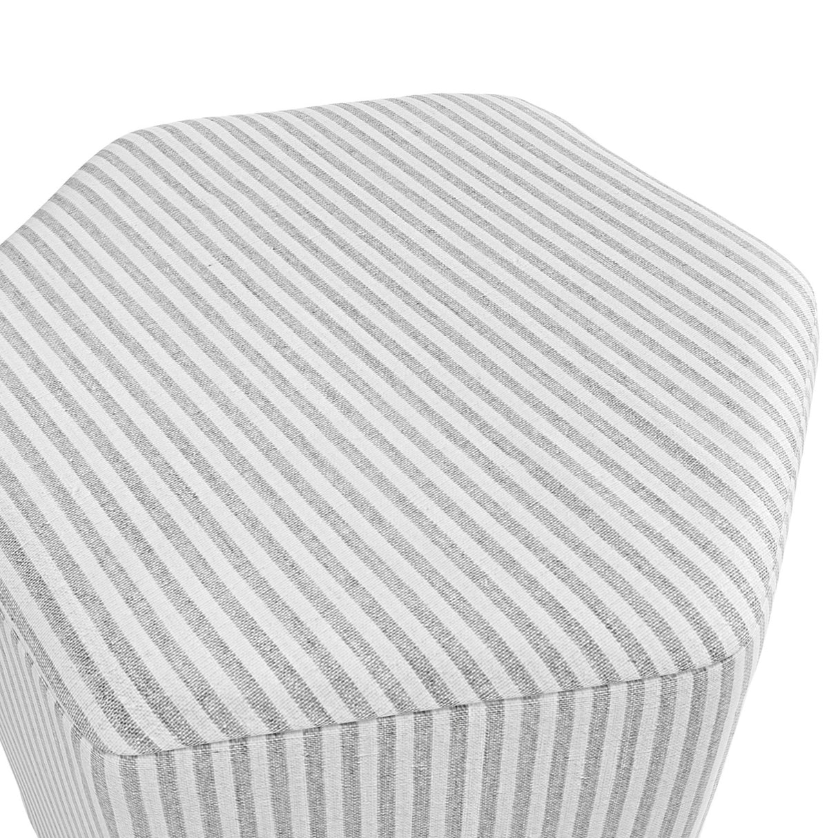 Harbour Stool - Grey Thin Stripe