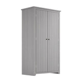 Havana 2 Door Wardrobe - Grey with Pewter