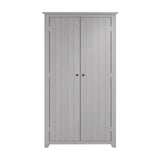 Havana 2 Door Wardrobe - Grey with Pewter
