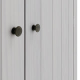 Havana 2 Door Wardrobe - Grey with Pewter
