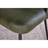 Harsha Leather Dining Chair - Rich Green