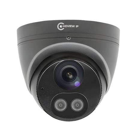 HDview IP 24/7 IP PoE 8MP 2.8mm Dome Camera - Grey