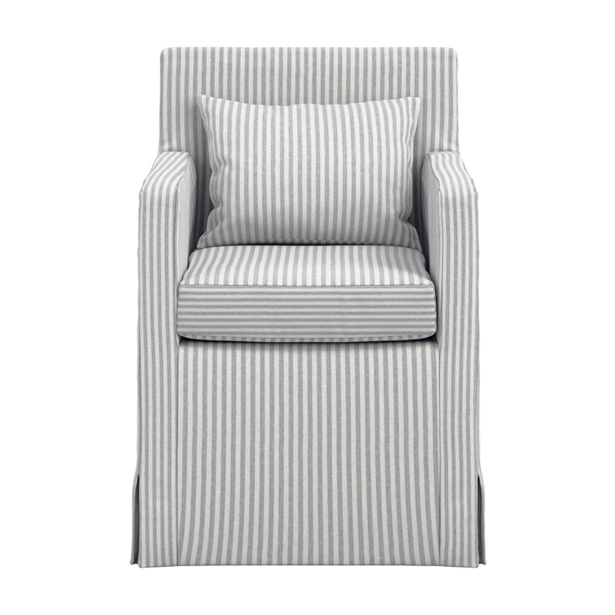 Hettie Dining Chair - Grey Thin Stripe