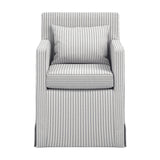 Hettie Dining Chair - Grey Thin Stripe