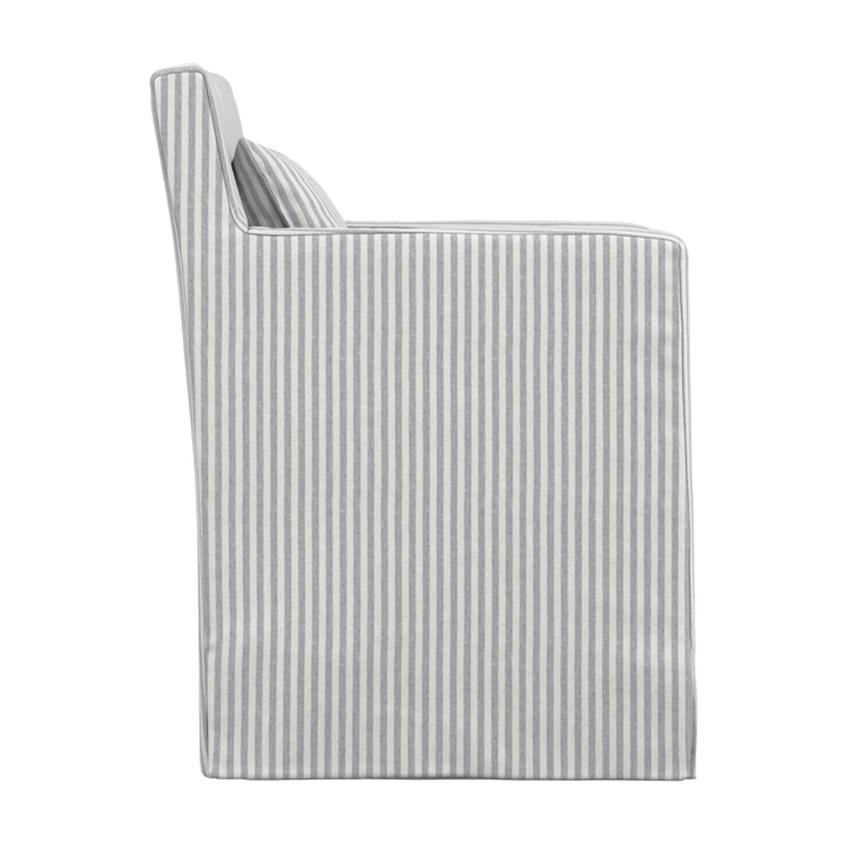 Hettie Dining Chair - Grey Thin Stripe