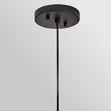 Arlen 1 Light Large Outdoor Pendant Light - Black & Rattan