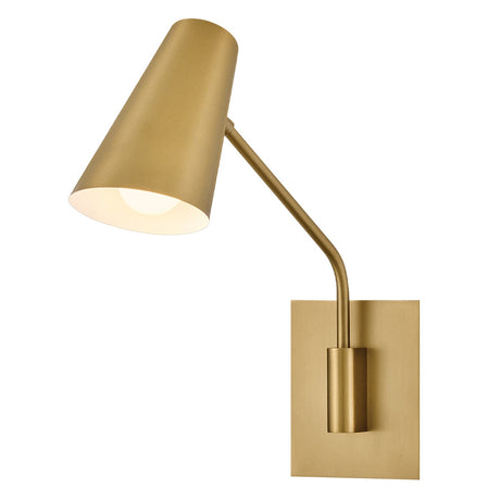 Bray 1 Light Wall Light - Lacquered Brass