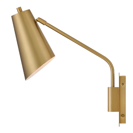 Bray 1 Light Wall Light - Lacquered Brass