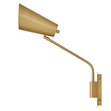 Bray 1 Light Wall Light - Lacquered Brass