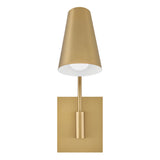 Bray 1 Light Wall Light - Lacquered Brass