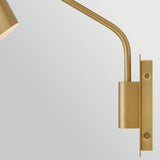 Bray 1 Light Wall Light - Lacquered Brass