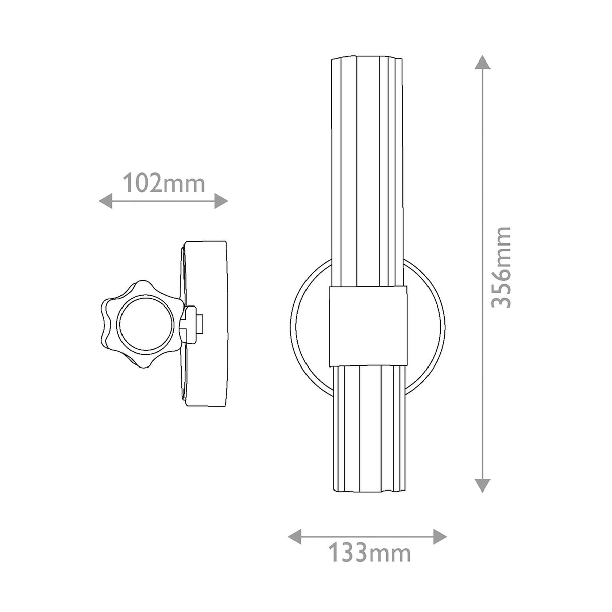 Georgette Small Wall Light - Lacquered Brass