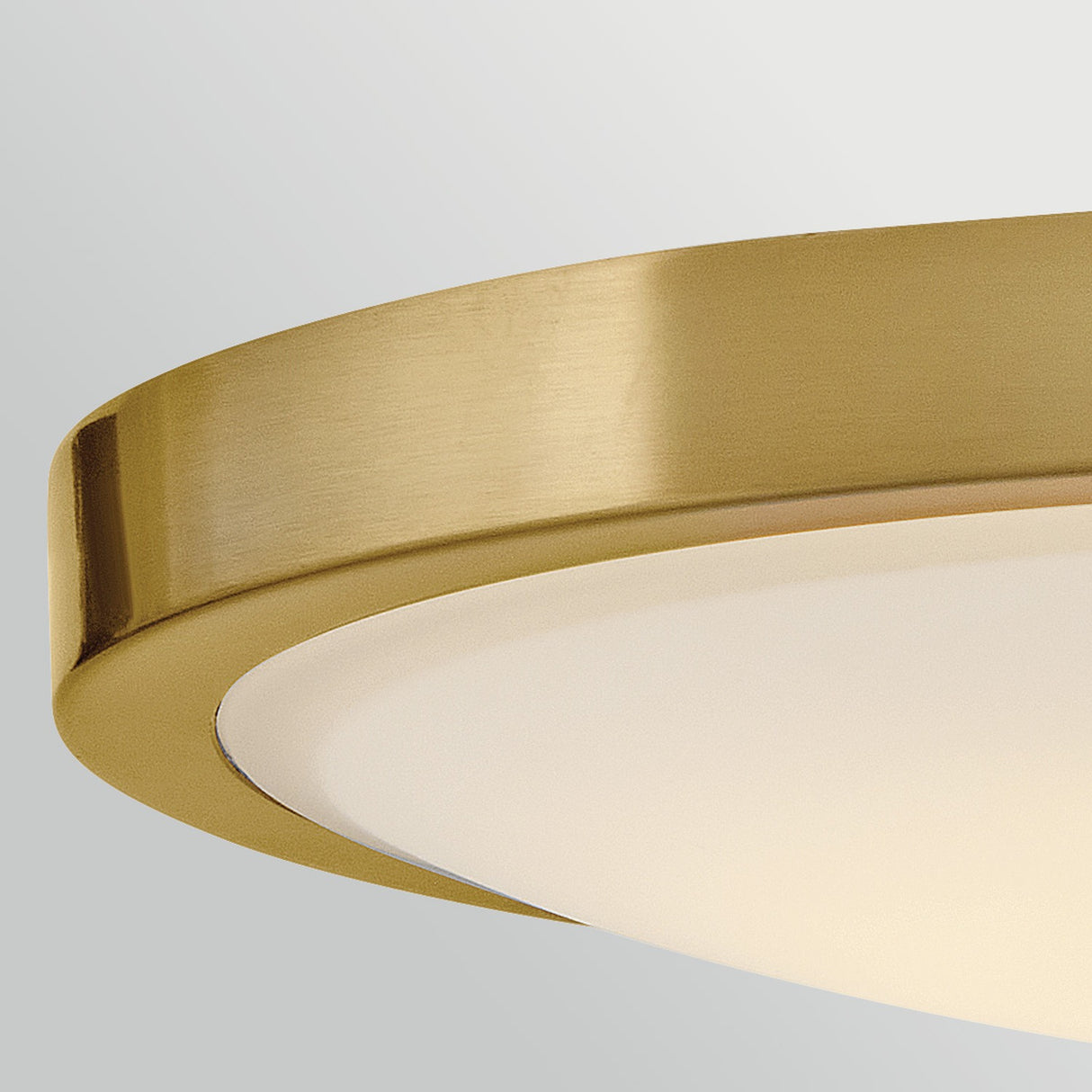 Kieran Semi-Flush Ceiling Light - Lacquered Brass