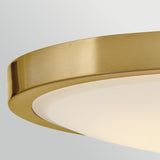 Kieran Semi-Flush Ceiling Light - Lacquered Brass