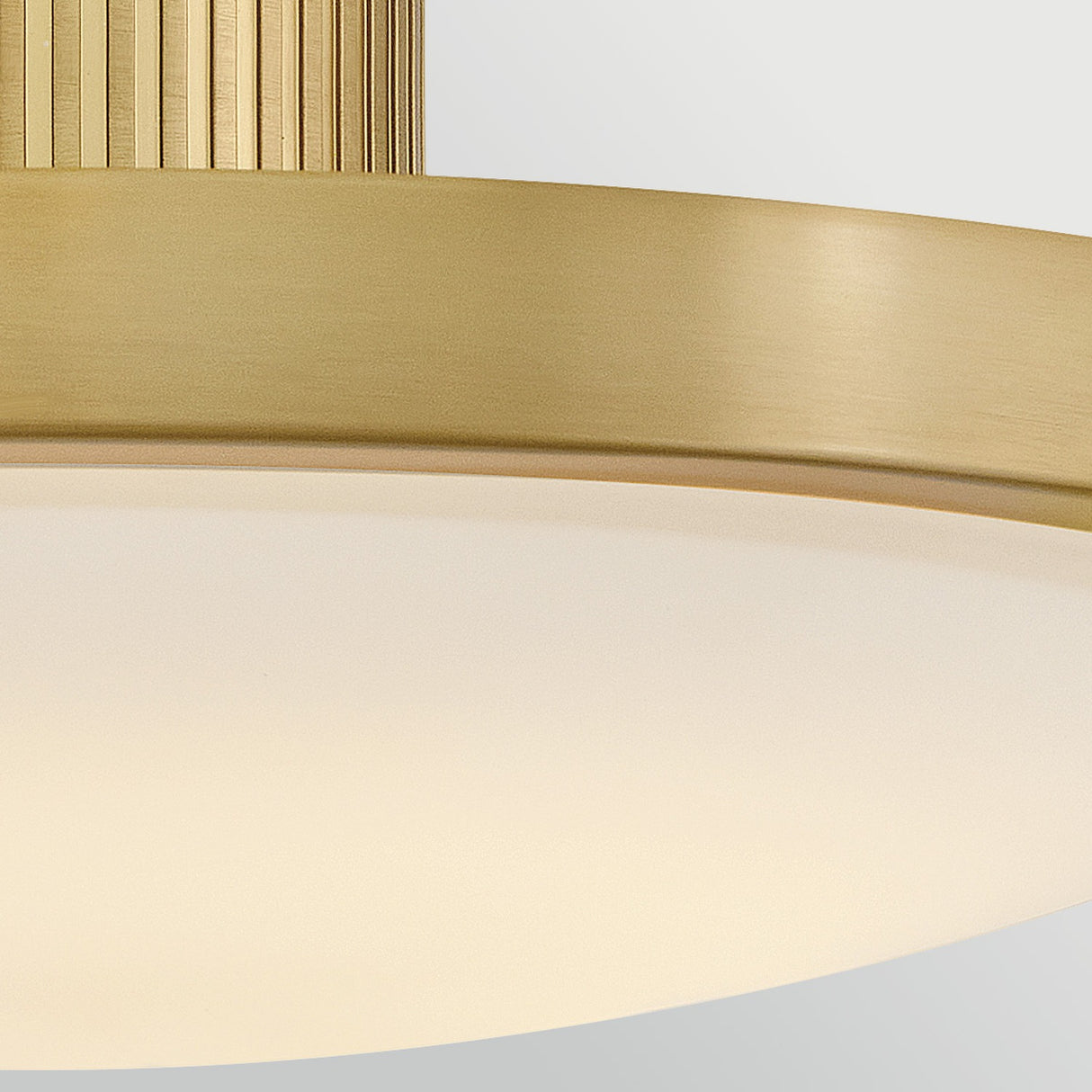 Kieran Semi-Flush Ceiling Light - Lacquered Brass