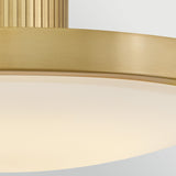 Kieran Semi-Flush Ceiling Light - Lacquered Brass