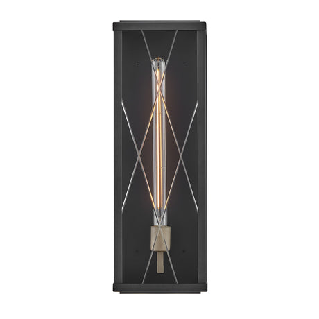 Monte 1 Light Large Outdoor Lantern - Black