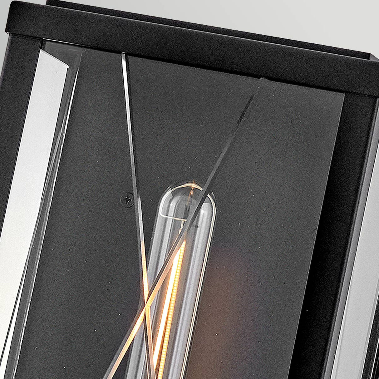 Monte 1 Light Large Outdoor Lantern - Black