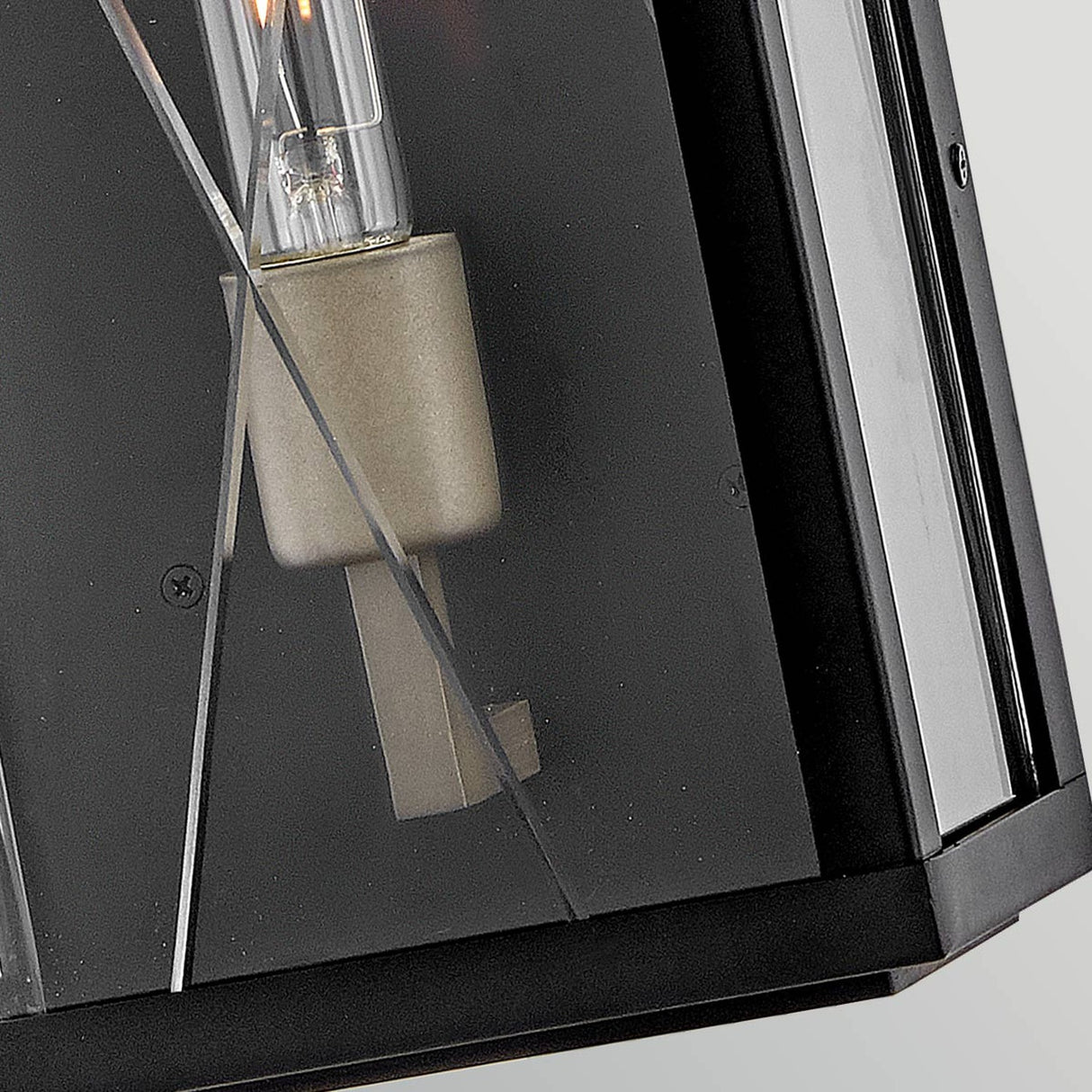 Monte 1 Light Large Outdoor Lantern - Black
