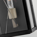 Monte 1 Light Large Outdoor Lantern - Black