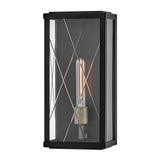 Monte 1 Light Medium Outdoor Lantern - Black