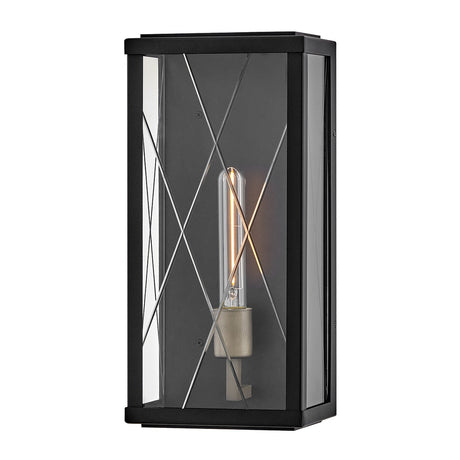 Monte 1 Light Medium Outdoor Lantern - Black