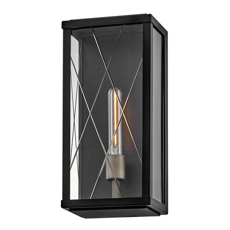 Monte 1 Light Medium Outdoor Lantern - Black