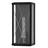 Monte 1 Light Medium Outdoor Lantern - Black