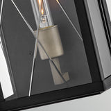Monte 1 Light Medium Outdoor Lantern - Black