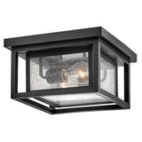 Republic 2 Light Small Outdoor Lantern - Black