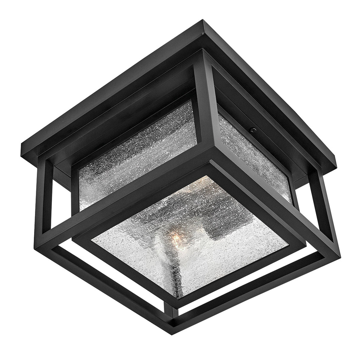Republic 2 Light Small Outdoor Lantern - Black