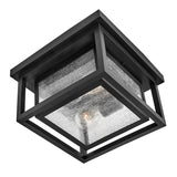 Republic 2 Light Small Outdoor Lantern - Black