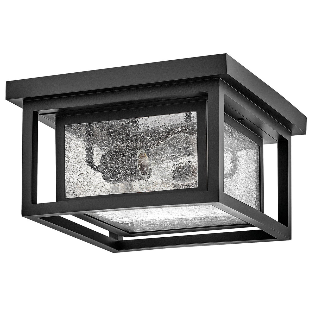 Republic 2 Light Small Outdoor Lantern - Black