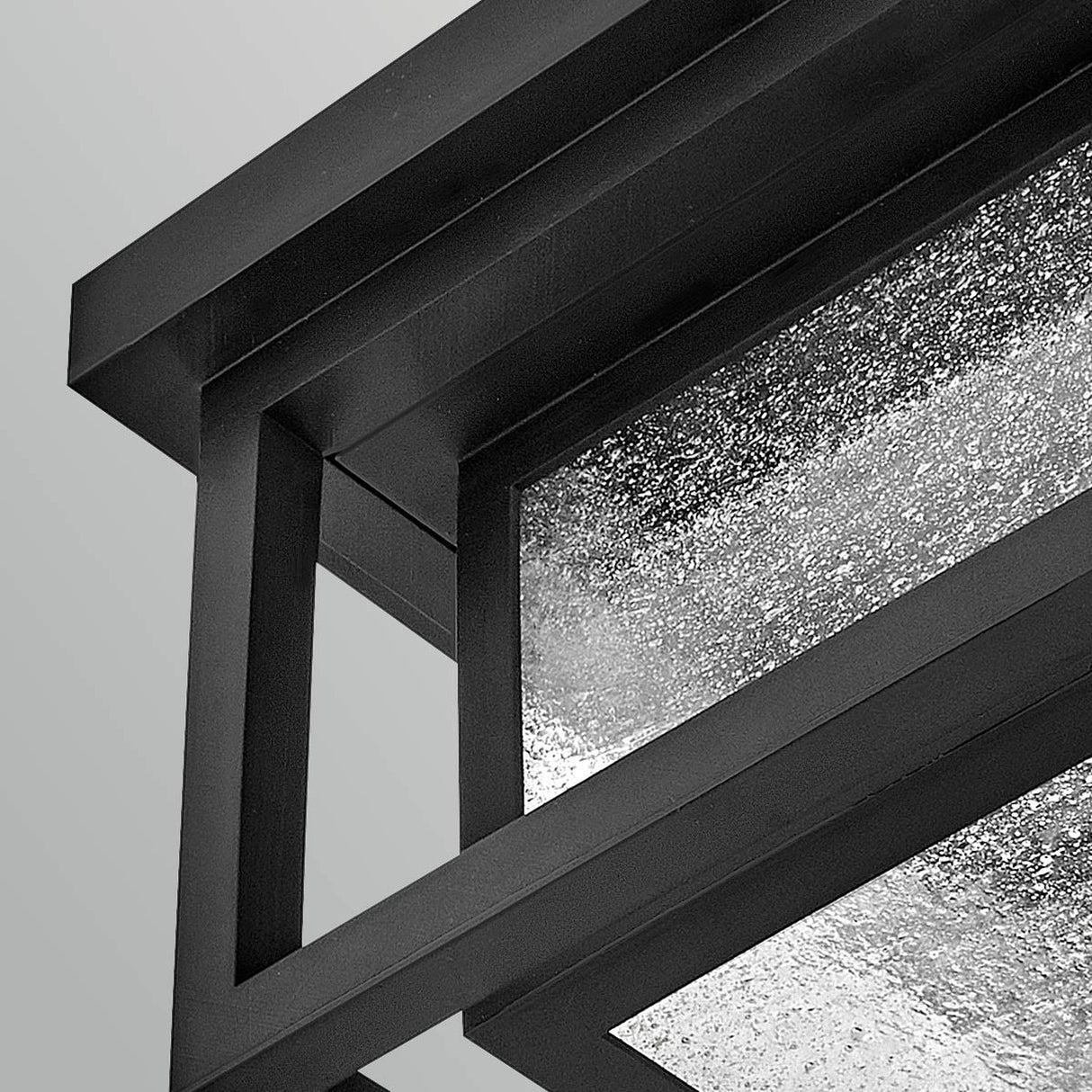 Republic 2 Light Small Outdoor Lantern - Black