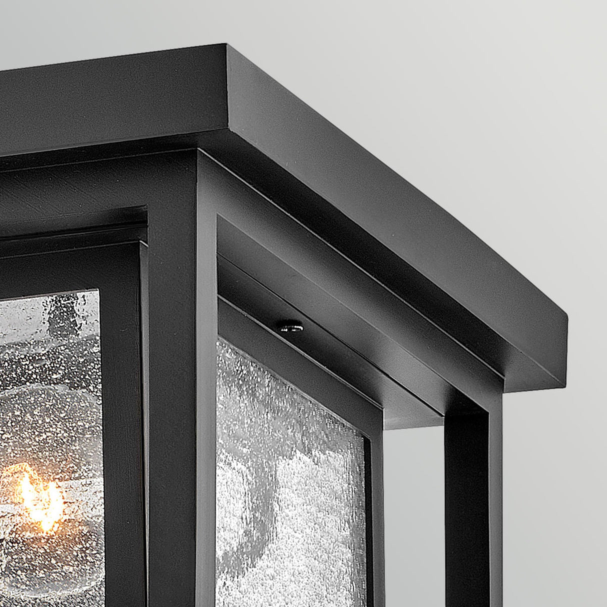 Republic 2 Light Small Outdoor Lantern - Black