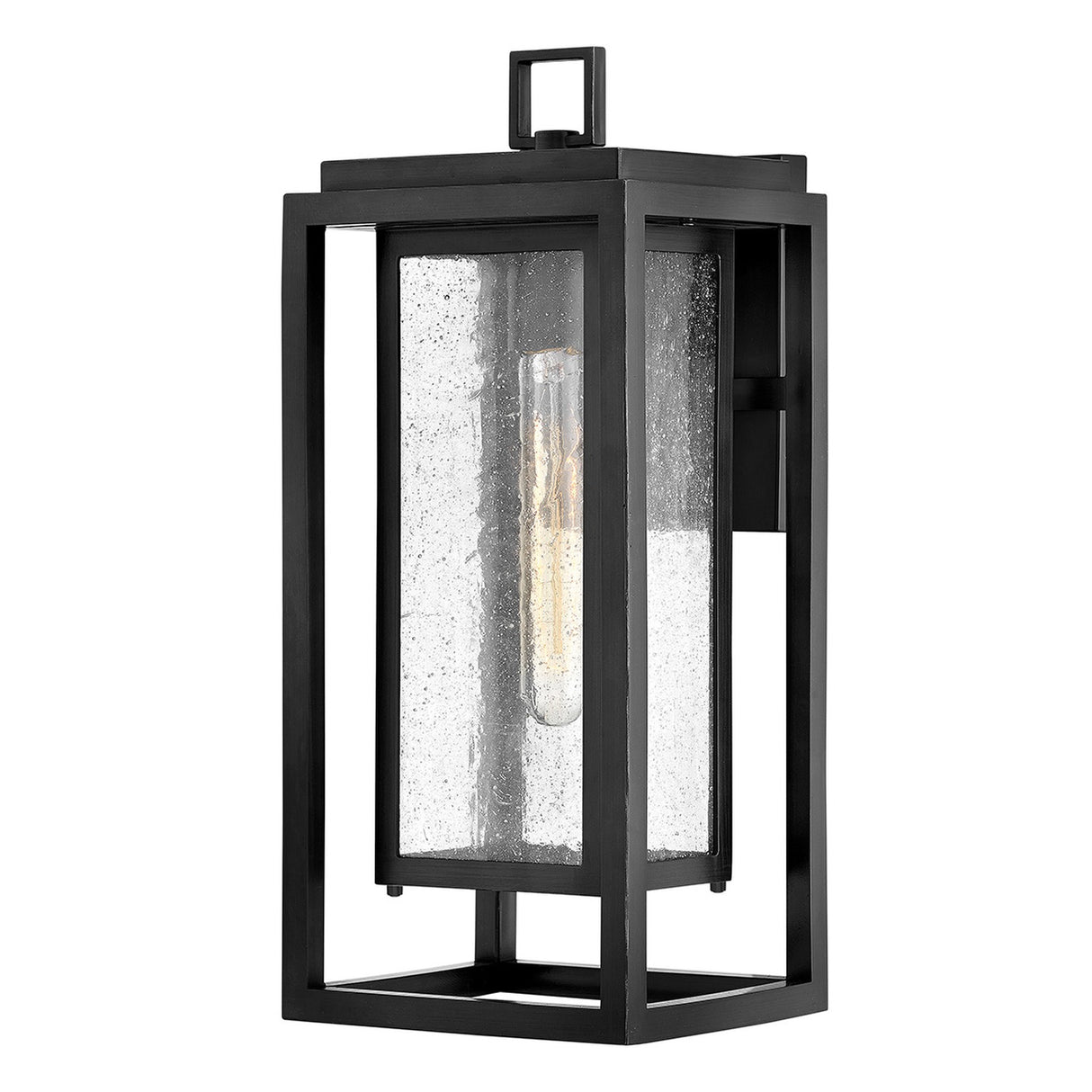 Republic 1 Light Medium Outdoor Lantern - Black