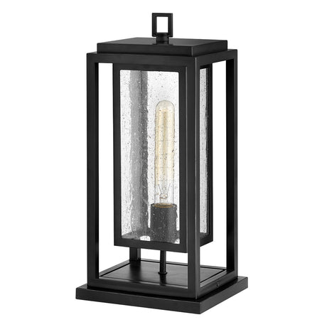 Republic 1 Light Medium Pedestal Light - Black