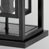 Republic 1 Light Medium Pedestal Light - Black