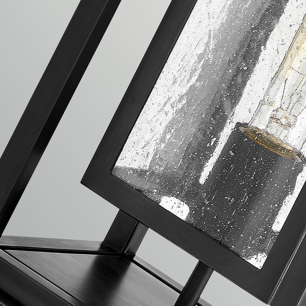 Republic 1 Light Medium Pedestal Light - Black
