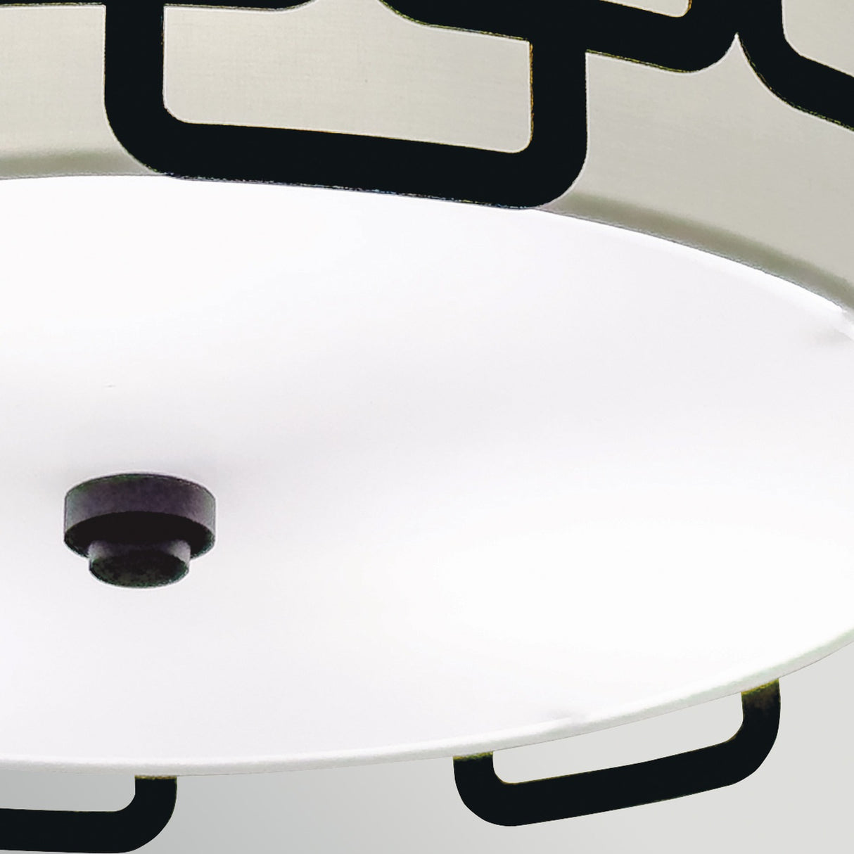 Sabina 3 Light Flush Ceiling Light - Black
