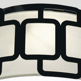 Sabina 3 Light Flush Ceiling Light - Black