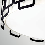 Sabina 4 Light Large Flush Ceiling Light - Black