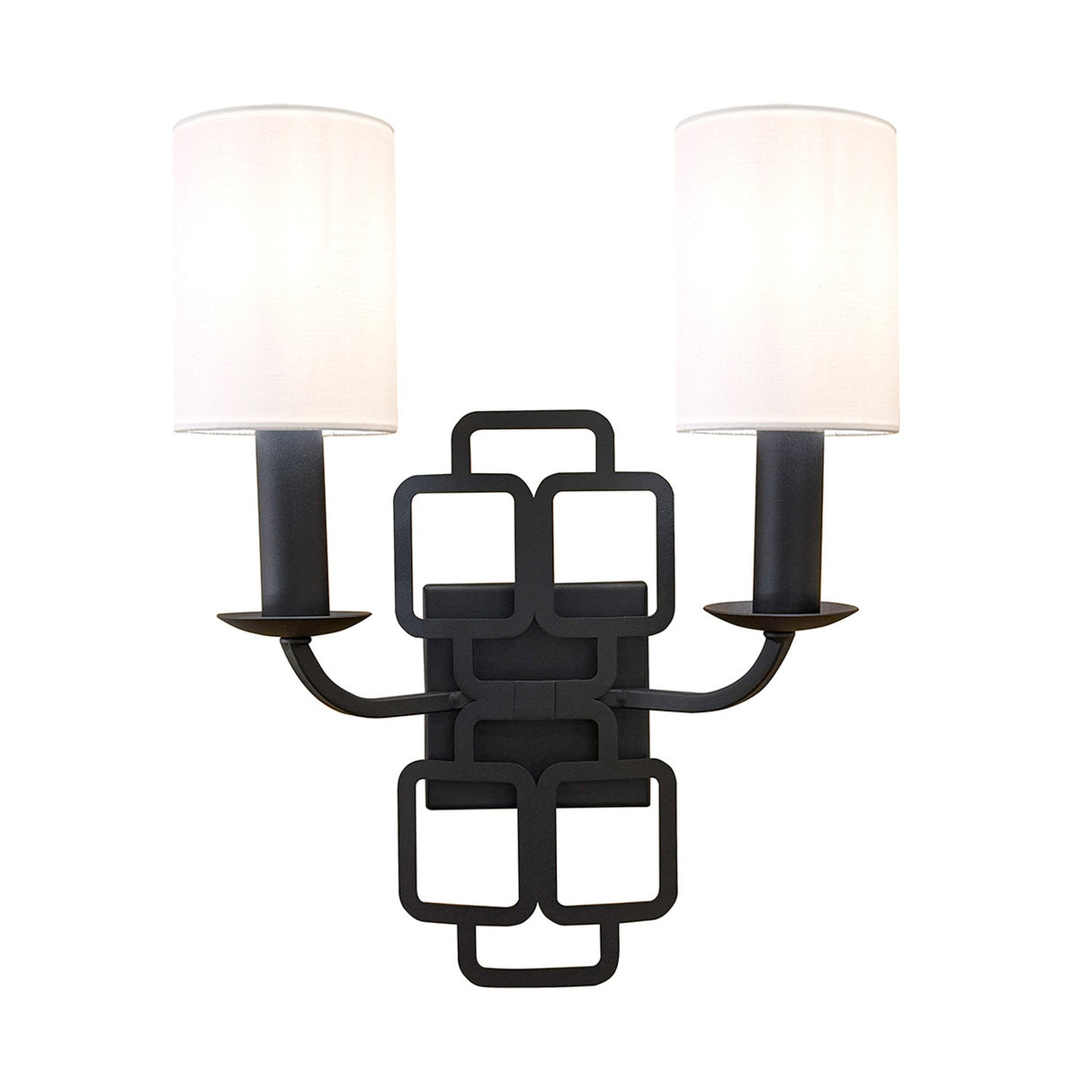 Sabina 2 Light Wall Light - Black