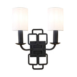 Sabina 2 Light Wall Light - Black